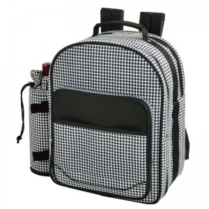 Picnic at Ascot Houndstooth Backpack Picnic Cooler PVQ1563